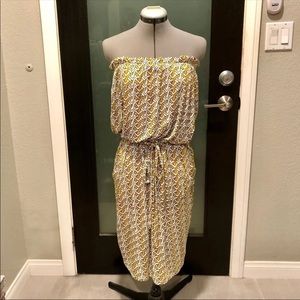Strapless Gold dress